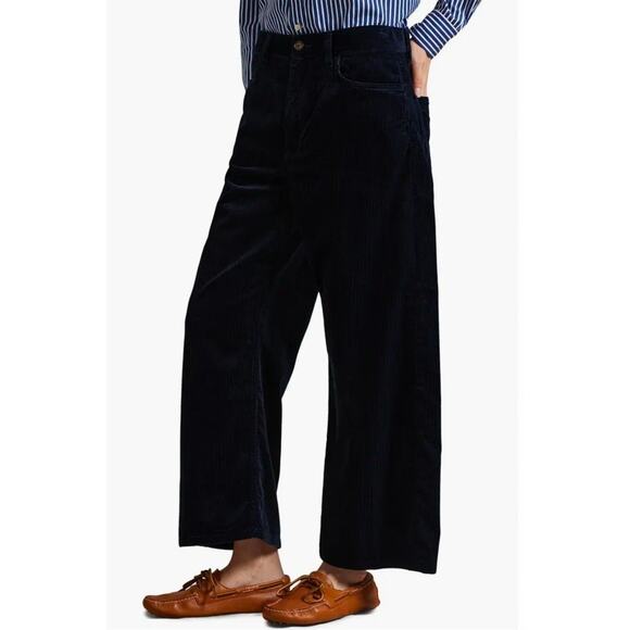 Ralph Lauren Corduroy Wide-Leg Cropped Pant Size 10 $295 - Picture 4 of 5